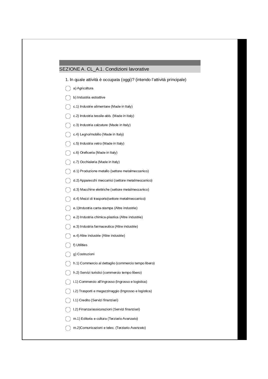 Questionario e fonti Cover