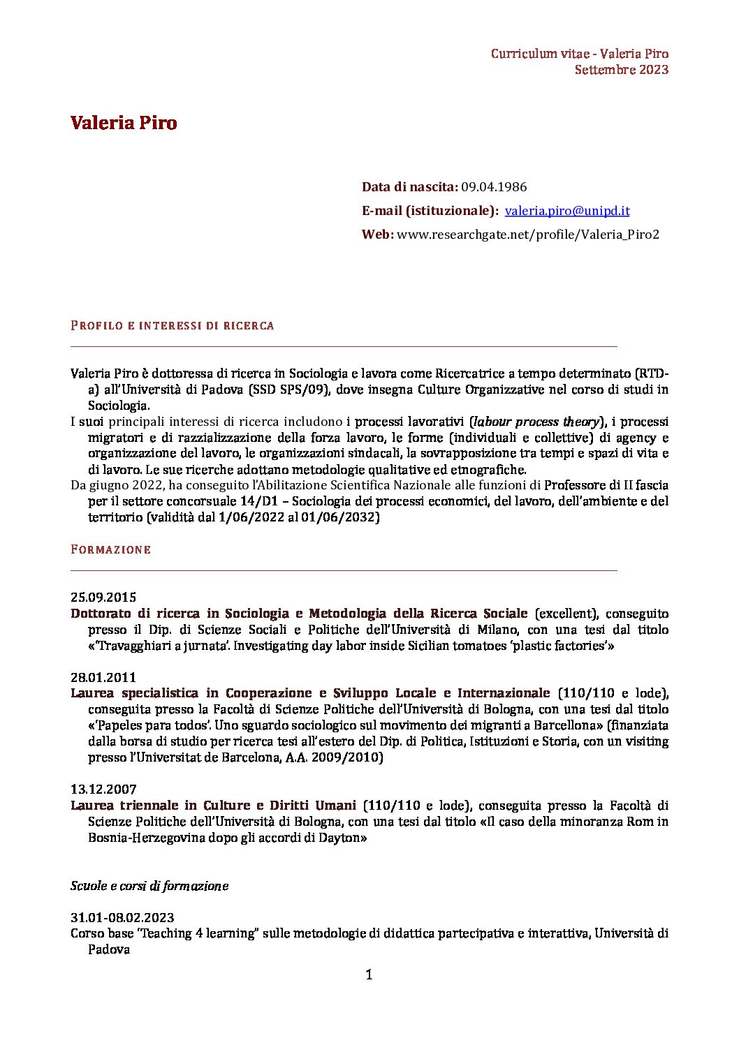 VPiro_CV_Settembre 2023 Cover