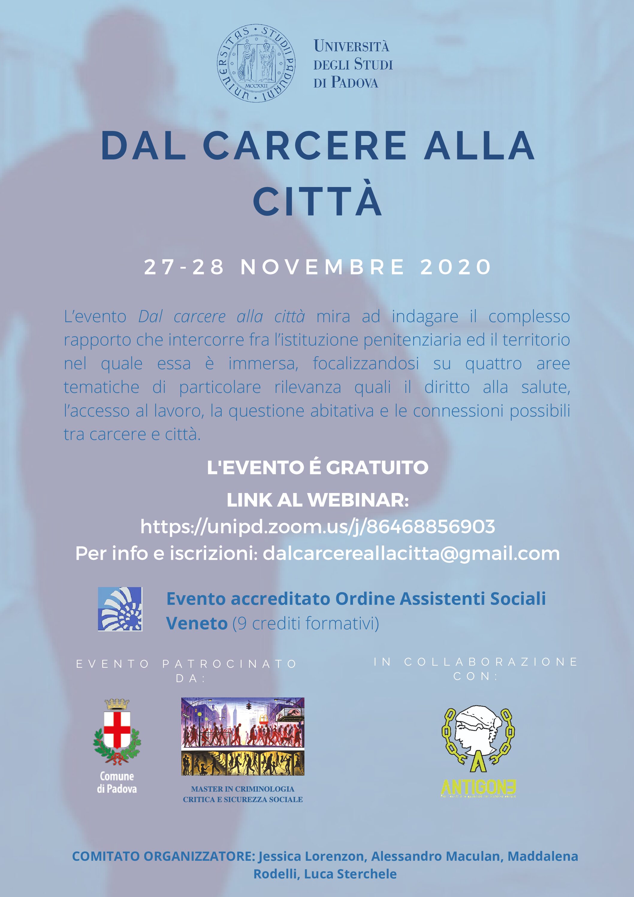 Dal carcere alla città Cover