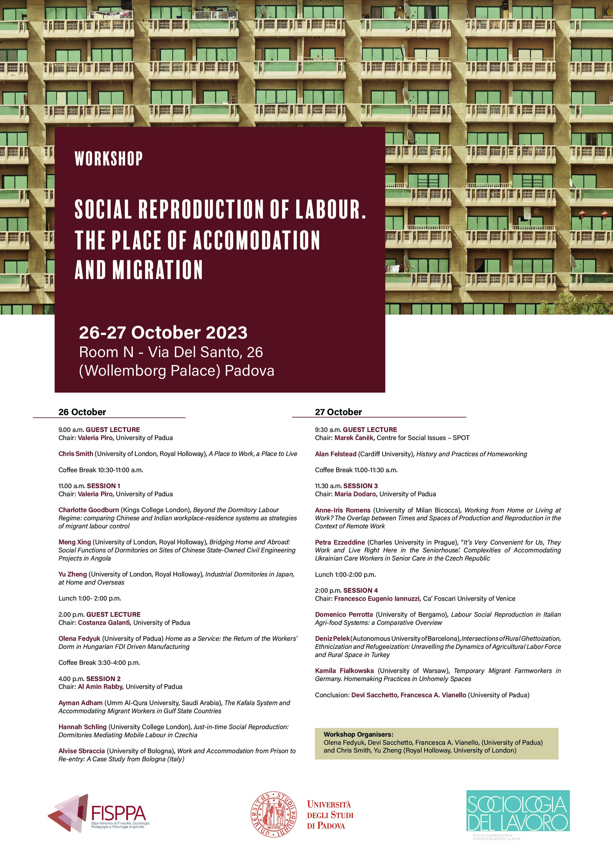 Workshop – Social Reproduction of Labour. The Place of Accommodation and Migration Cover