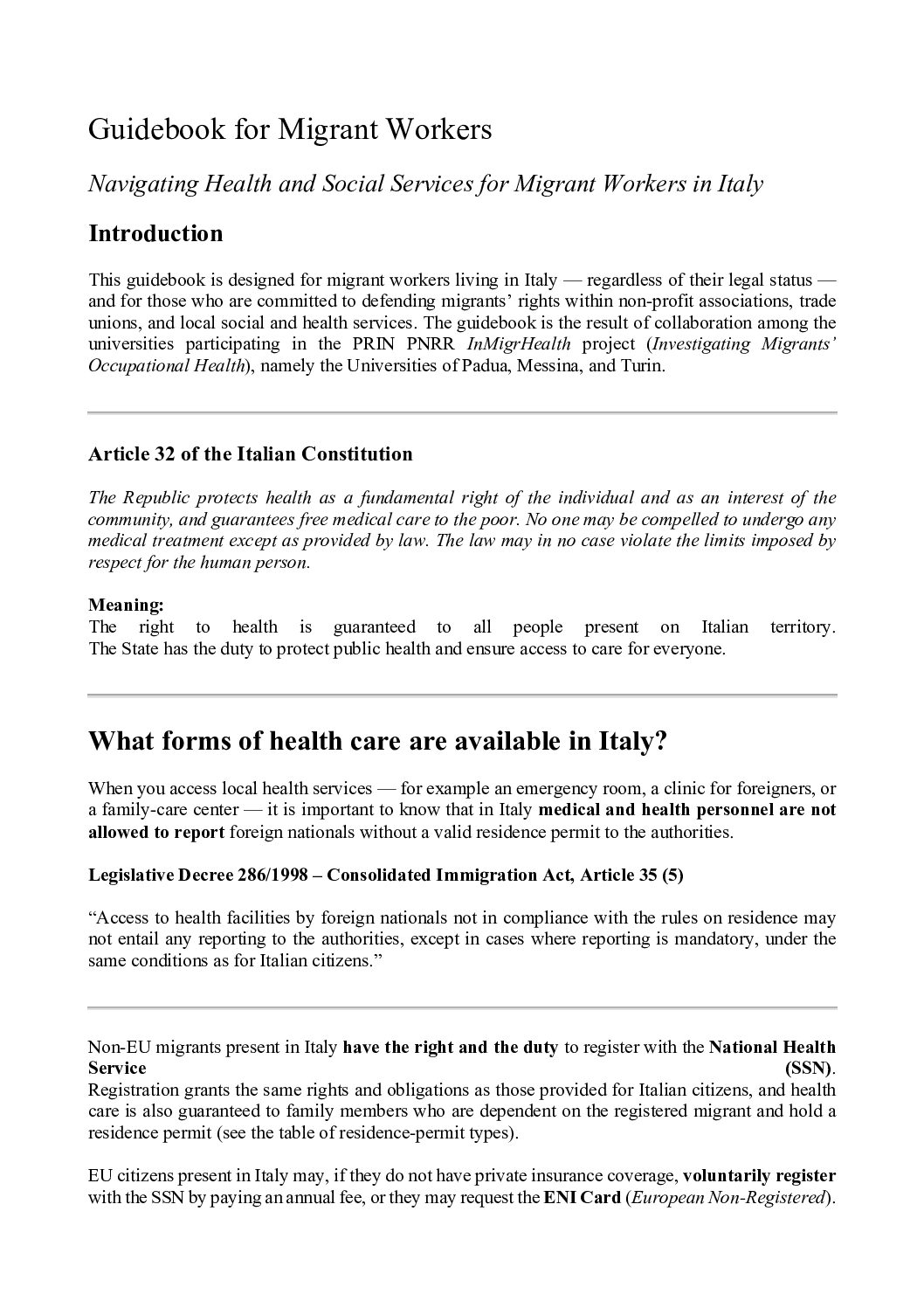 InMigrHealth_Guidebook Cover